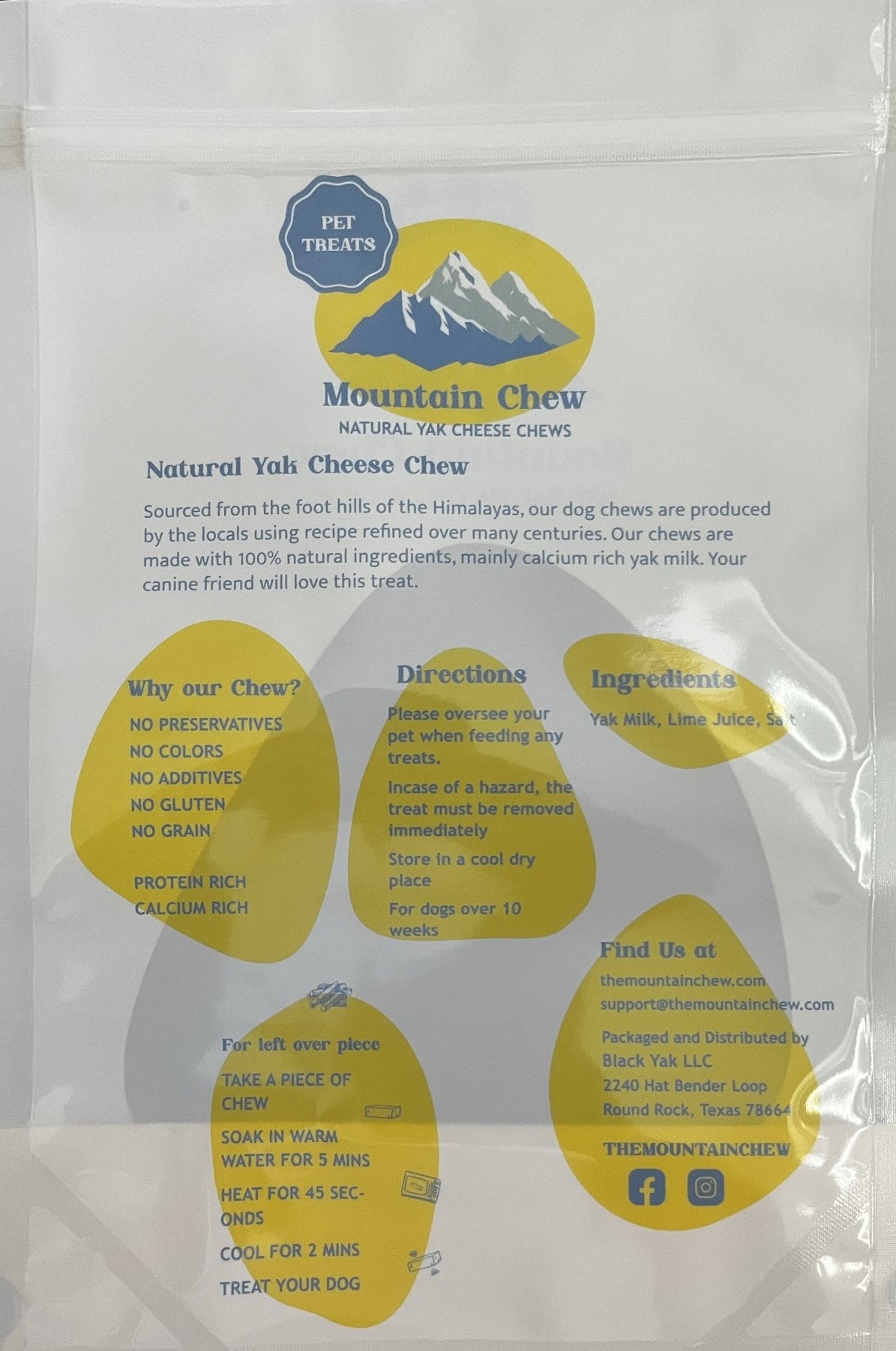 Mountain Dog Chew 8 Large pcs